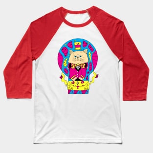 7 Cats and The Aristocat CMYK Baseball T-Shirt